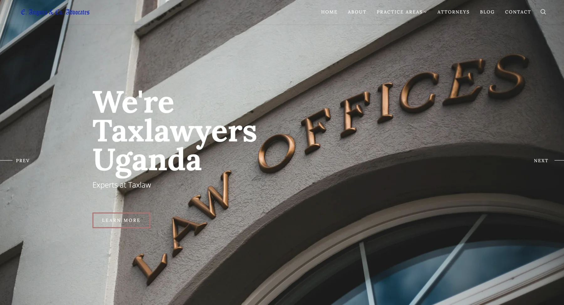 Professional Services Firm website by Web Systems Uganda